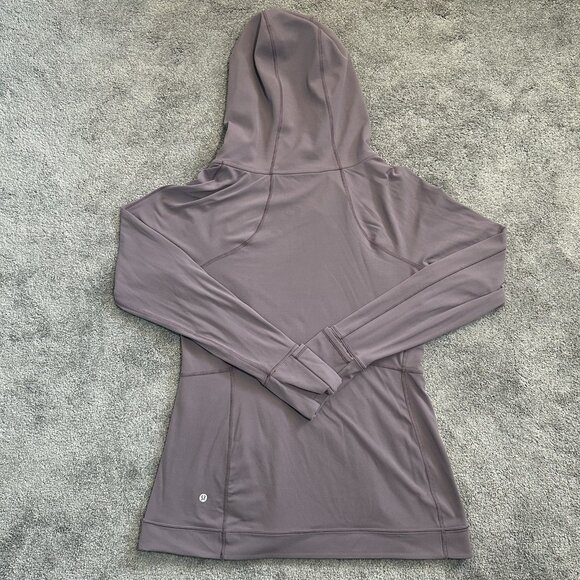 Lululemon Every Journey Hoodie Jacket Sz 12 Asymmetric Full Zip Frosted Mulberry - Picture 9 of 14